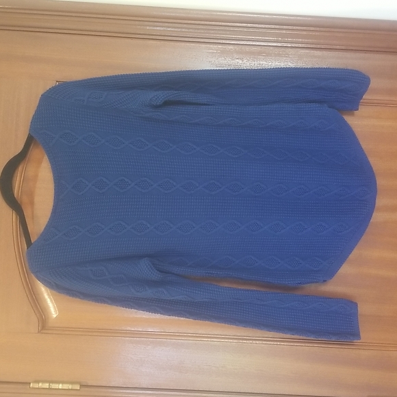 H&M Cable knit sweater- size M- color blue - Picture 4 of 7
